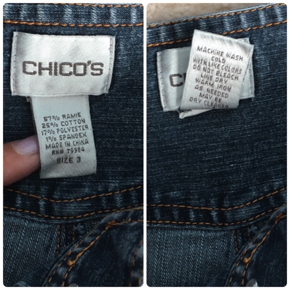 Chico’s Cropped Blue Jeans size 3 (XL) - Picture 7 of 9